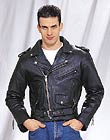 Basic Black Leather M/C Jacket